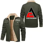 Rural Work Tractor Jacket Fur Collar Fleece, Driver Approved Cozy Jacket CAR566 - Military Green