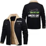 Utility Quad Jacket Fur Collar Fleece, Everyday Driver Warm Fleece CAR566 - Black