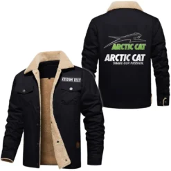 Utility Quad Jacket Fur Collar Fleece, Everyday Driver Warm Fleece CAR566 - Black