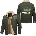 Utility Quad Jacket Fur Collar Fleece, Everyday Driver Warm Fleece CAR566 - Military Green