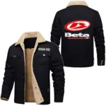 Trail Motorbike Jacket Fur Collar Fleece, Car Lover's Street Fleece CAR566 - Black