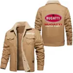 Hypercar Jacket Fur Collar Fleece, Bold Road Ready Jacket CAR566 - Khaki