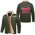 Hypercar Jacket Fur Collar Fleece, Bold Road Ready Jacket CAR566 - Military Green