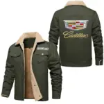 Urban Cruiser Jacket Fur Collar Fleece, Everyday Driver Warm Fleece CAR566 - Military Green