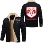 Drag-Ready Car Jacket Fur Collar Fleece, Road-Ready Gearhead Fleece CAR566 - Black