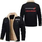 Power Car Jacket Fur Collar Fleece, Bold Road Ready Jacket CAR566 - Black