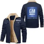 Auto Innovator Jacket Fur Collar Fleece, Garage Ready Warm Fleece CAR566 - Deep Blue