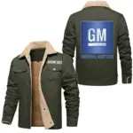 Auto Innovator Jacket Fur Collar Fleece, Garage Ready Warm Fleece CAR566 - Military Green