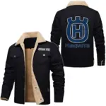 Trail Explorer Jacket Fur Collar Fleece, Garage Days Fur Jacket CAR566 - Black