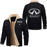 Executive Car Jacket Fur Collar Fleece, Street Ready Fleece Outerwear CAR566 - Black