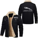 Rugged Terrain Auto Jacket Fur Collar Fleece, Open Road Fur Jacket CAR566 - Black