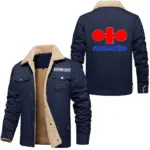 Worksite Legend Jacket Fur Collar Fleece, Garage Ready Warm Fleece CAR566 - Deep Blue