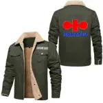Worksite Legend Jacket Fur Collar Fleece, Garage Ready Warm Fleece CAR566 - Military Green