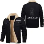 Car Jacket Fur Collar Fleece, Bold Automotive Fleece Jacket CAR566 - Black