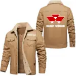 Harvest Helper Jacket Fur Collar Fleece, Gearhead Warm Fleece Jacket CAR566 - Khaki