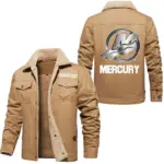 Boat Power Jacket Fur Collar Fleece, Everyday Driver Warm Fleece CAR566 - Khaki
