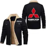 Crossover SUV Jacket Fur Collar Fleece, Garage Ready Warm Fleece CAR566 - Black
