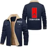Classic Spirit Jacket Fur Collar Fleece, Driver Inspired Fur Fleece CAR566 - Deep Blue