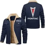 Muscle Car Jacket Fur Collar Fleece, Bold Road Ready Jacket CAR566 - Deep Blue
