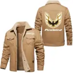 Performance Two-Door Jacket Fur Collar Fleece, Road-Ready Gearhead Fleece CAR566 - Khaki