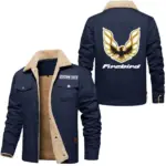 Performance Two-Door Jacket Fur Collar Fleece, Road-Ready Gearhead Fleece CAR566 - Deep Blue