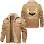 Timeless Drive Jacket Fur Collar Fleece, Soft Streetwear Car Jacket CAR566 - Khaki