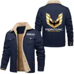 Timeless Drive Jacket Fur Collar Fleece, Soft Streetwear Car Jacket CAR566 - Deep Blue