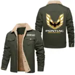 Timeless Drive Jacket Fur Collar Fleece, Soft Streetwear Car Jacket CAR566 - Military Green