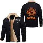 Pro Cutter Jacket Fur Collar Fleece, Cozy Car Culture Jacket CAR566 - Black