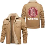 Expedition Vehicle Jacket Fur Collar Fleece, Rugged Fur Collar Fleece CAR566 - Khaki