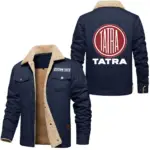 Expedition Vehicle Jacket Fur Collar Fleece, Rugged Fur Collar Fleece CAR566 - Deep Blue