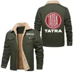 Expedition Vehicle Jacket Fur Collar Fleece, Rugged Fur Collar Fleece CAR566 - Military Green