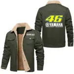 Racing Legend Jacket Fur Collar Fleece, Driver Approved Cozy Jacket CAR566 - Military Green