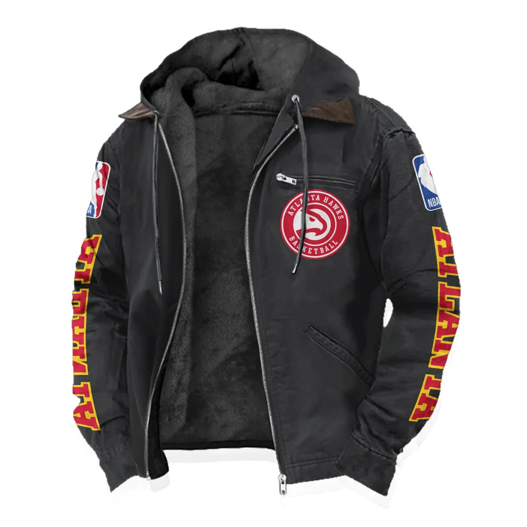 Loyal Basketball Nation Flannel Hoodie, Sport Fan Flannel Hoodie HVN1430AH - Black - Image 2