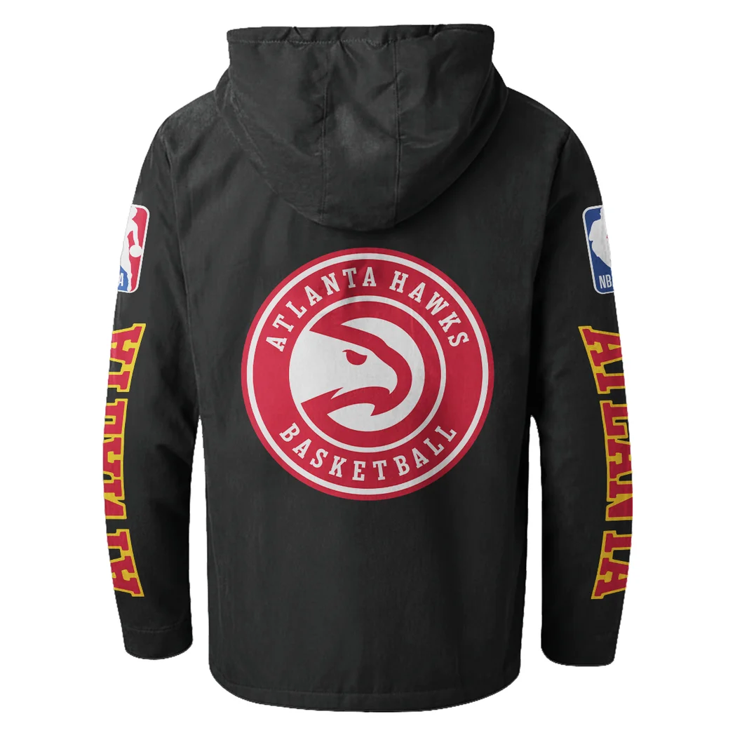 Loyal Basketball Nation Flannel Hoodie, Sport Fan Flannel Hoodie HVN1430AH - Black - Image 3