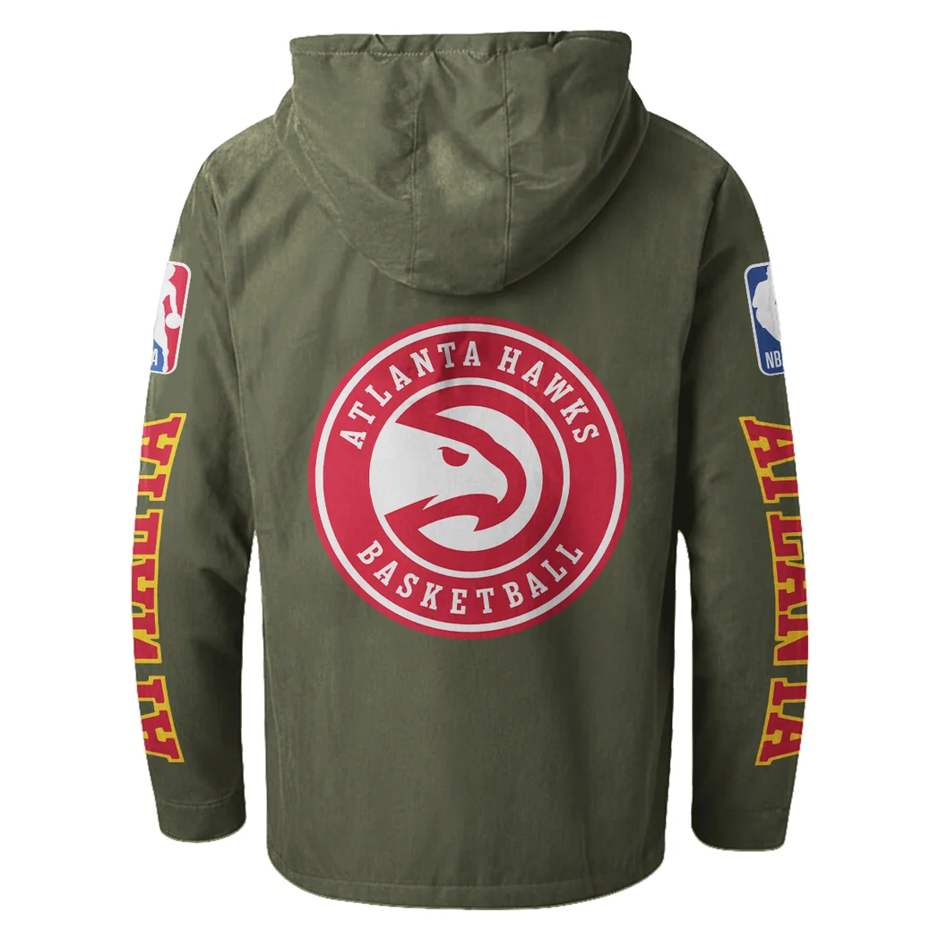 Loyal Basketball Nation Flannel Hoodie, Sport Fan Flannel Hoodie HVN1430AH - Green - Image 3