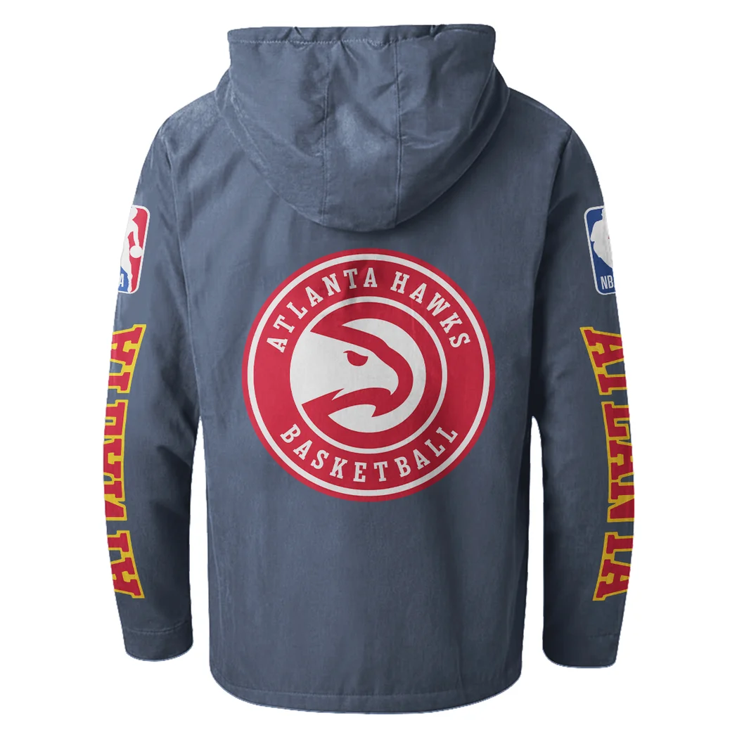 Loyal Basketball Nation Flannel Hoodie, Sport Fan Flannel Hoodie HVN1430AH - Navy Blue - Image 3