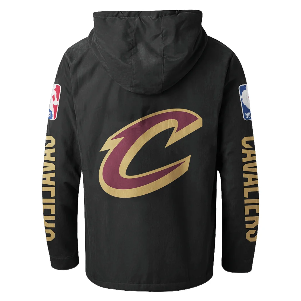 Bold Court Lifestyle Flannel Hoodie, Fan Squad Flannel Hoodie HVN1430CC - Black - Image 3