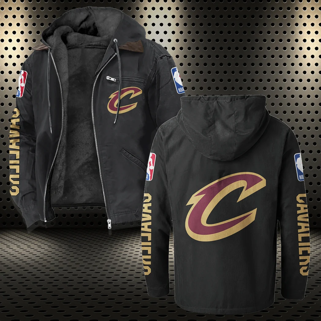 Bold Court Lifestyle Flannel Hoodie, Fan Squad Flannel Hoodie HVN1430CC - Black