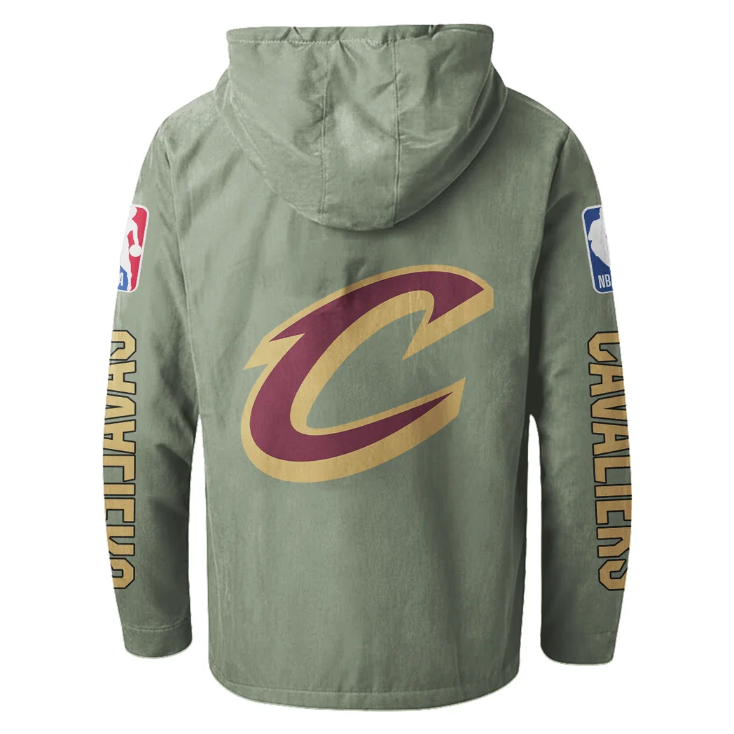 Bold Court Lifestyle Flannel Hoodie, Fan Squad Flannel Hoodie HVN1430CC - Light Green - Image 3