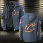 Bold Court Lifestyle Flannel Hoodie, Fan Squad Flannel Hoodie HVN1430CC - Navy Blue