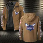 Athletic Basketball Pride Flannel Hoodie, Stadium Ready Flannel Hoodie HVN1430CH - Camel
