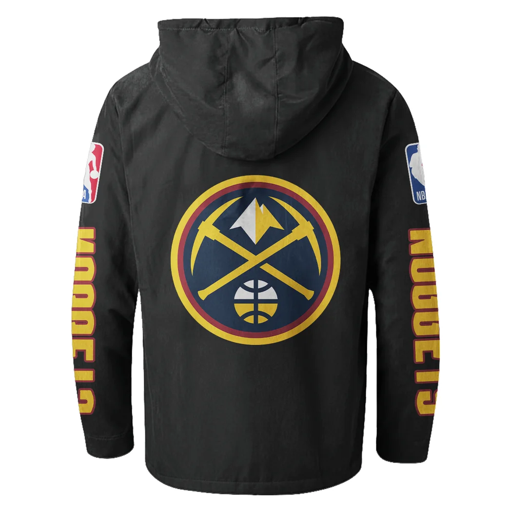 Bold Fan Lifestyle Flannel Hoodie, Team Spirit Flannel Hoodie HVN1430DN - Black - Image 3