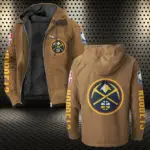 Bold Fan Lifestyle Flannel Hoodie, Team Spirit Flannel Hoodie HVN1430DN - Camel