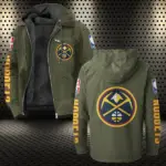 Bold Fan Lifestyle Flannel Hoodie, Team Spirit Flannel Hoodie HVN1430DN - Green