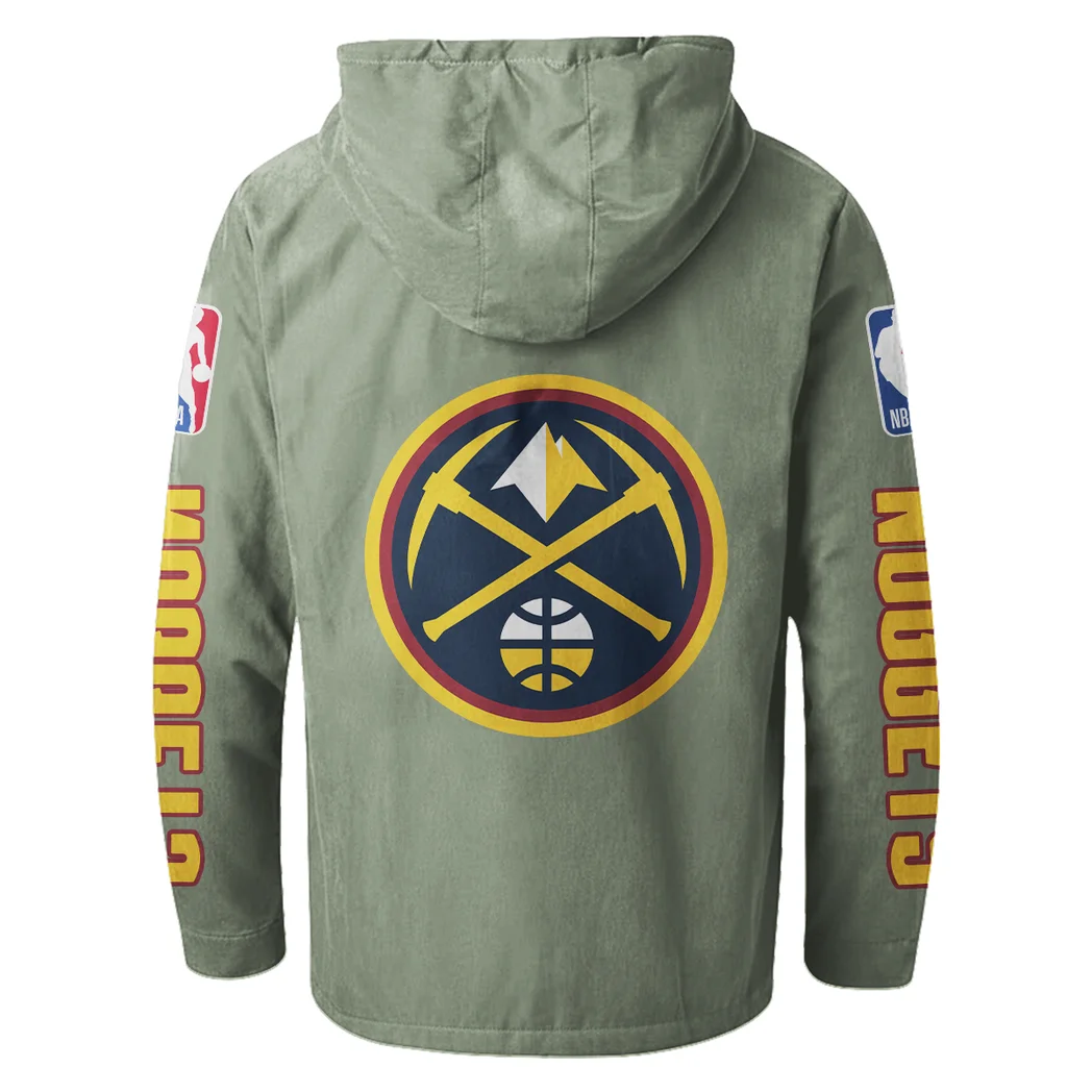 Bold Fan Lifestyle Flannel Hoodie, Team Spirit Flannel Hoodie HVN1430DN - Light Green - Image 3