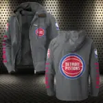 Athletic Slam Lifestyle Flannel Hoodie, Street Style Sport Hoodie HVN1430DP - Gray