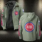 Athletic Slam Lifestyle Flannel Hoodie, Street Style Sport Hoodie HVN1430DP - Light Green