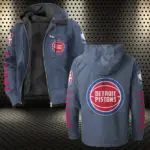 Athletic Slam Lifestyle Flannel Hoodie, Street Style Sport Hoodie HVN1430DP - Navy Blue