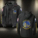 Net Force Flannel Hoodie, Warm Fan Flannel Hoodie HVN1430GS - Black